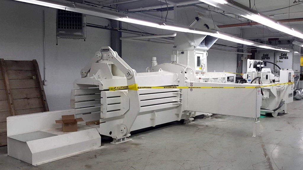 Maren Engineering A160 Auto Tie Recycling Baler Kernic Installation